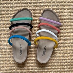 Charlotte Stone Gloria Slides - Confetti